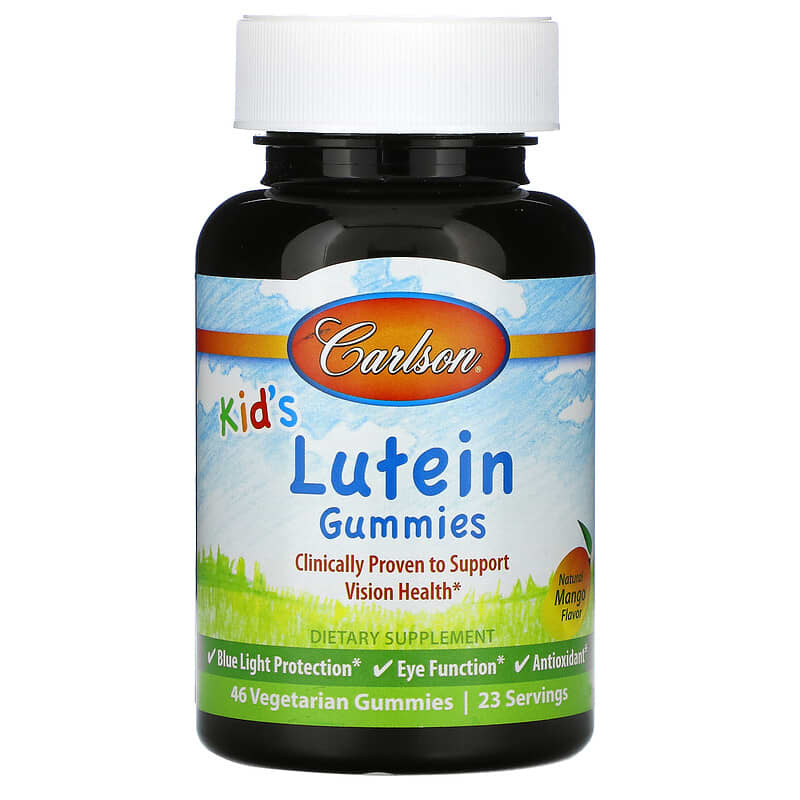 Carlson Kid's Lutein Gummies Natural Mango 46 Vegetarian Gummies 88395496301
