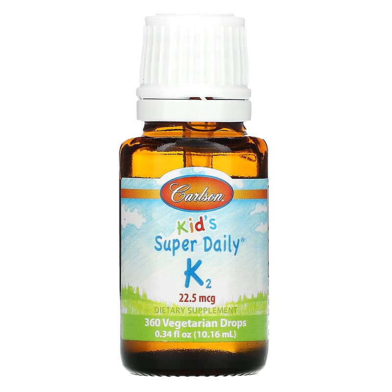 Carlson, Kid's, Super Daily K2, 22.5 mcg, 0.34 fl oz (10.16 ml) 88395103308