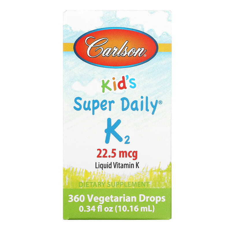 Carlson Kid's Super Daily K2 22.5 mcg 0.34 fl oz (10.16 ml) 88395103308