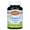 Carlson Kid's Vitamin C Gummies Natural Orange 125 mg 60 Vegetarian Gummies 88395490309