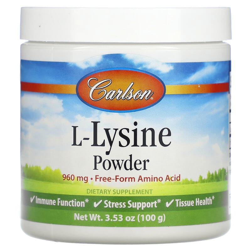 Carlson L-Lysine Powder 960 mg 3.53 oz (100 g) 88395068850