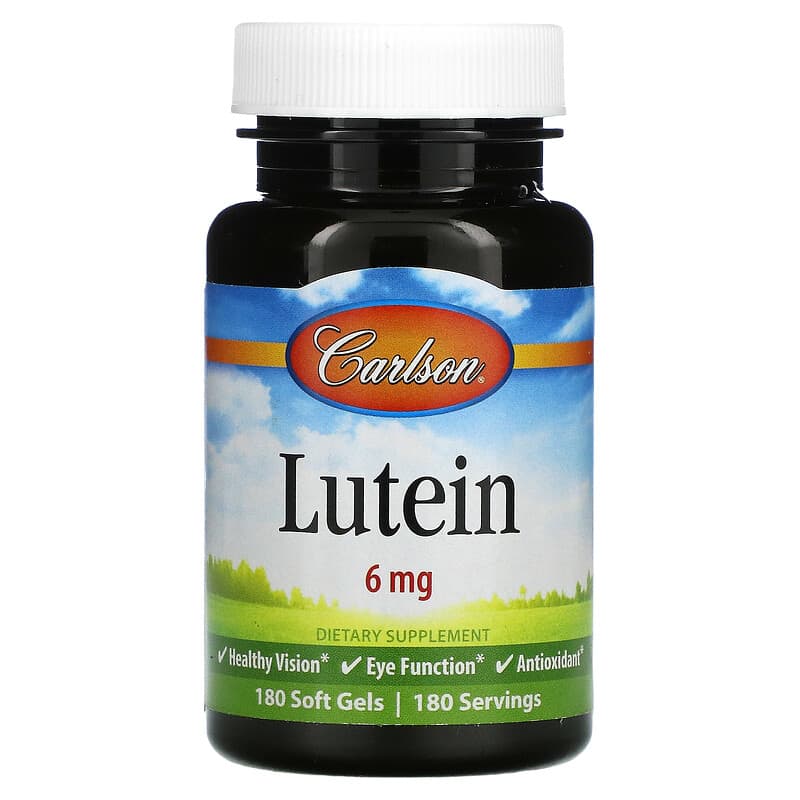 Carlson Lutein 6 mg 180 Soft Gels 88395086526