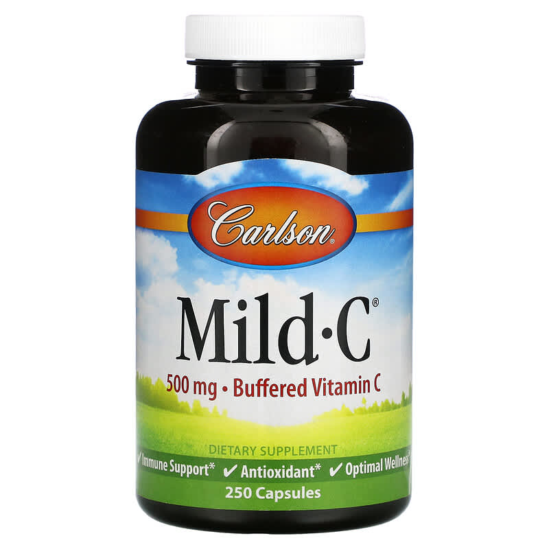 Carlson Mild-C 500 mg 250 Capsules 88395030628