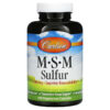 Carlson MSM Sulfur 1,000 mg 180 Vegetarian Capsules 88395087226