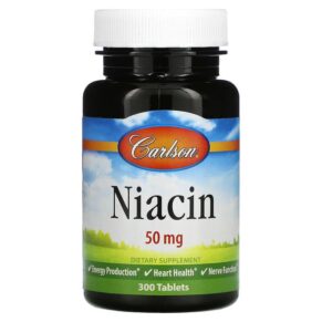 Carlson Niacin 50 mg 300 Tablets 88395027635