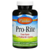 Carlson Pro-Rite Free-Form L-Proline & L-Lysine 200 Vegetarian Capsules 88395687303