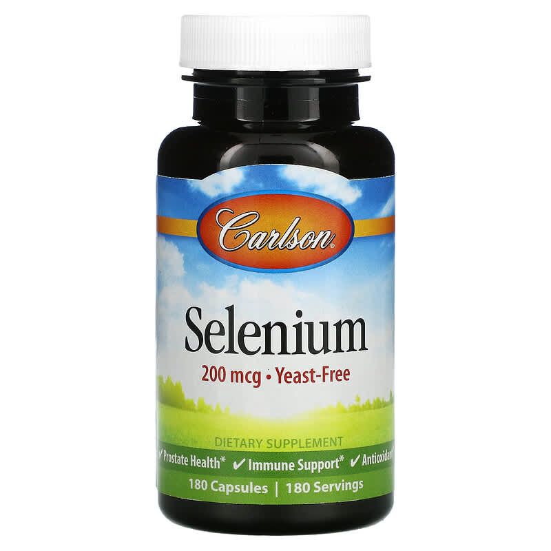Carlson Selenium 200 mcg 180 Capsules 88395052828
