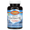 Carlson Wild Norwegian Cod Liver Oil Minis 250 Mini Soft Gels 88395013126