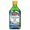 Carlson Wild Norwegian Cod Liver Oil Natural Lemon  1,000 mg 8.4 fl oz (250 ml) 88395013515