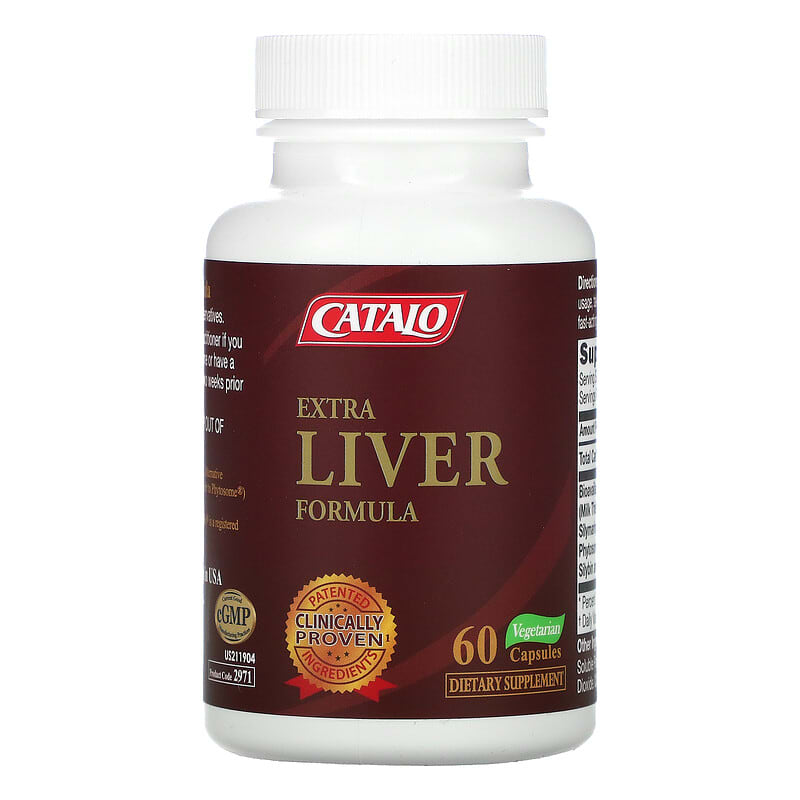 Catalo Naturals, Extra Liver Formula, 60 Vegetarian Capsules 810399026068