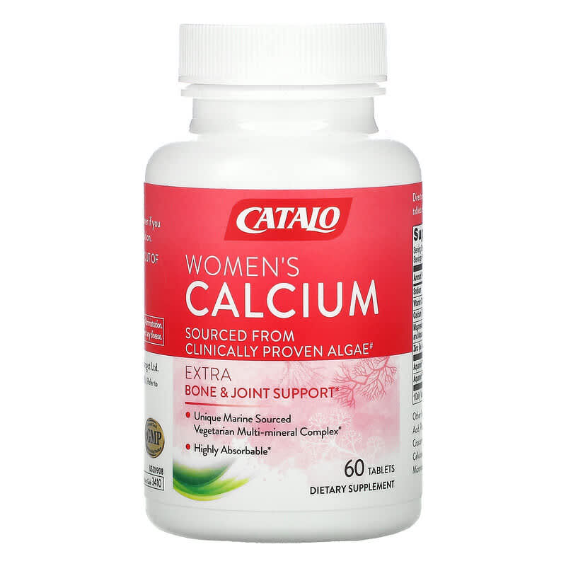 Catalo Naturals, Women's Calcium, Bone & Joint Support, 60 Tablets 810399026839