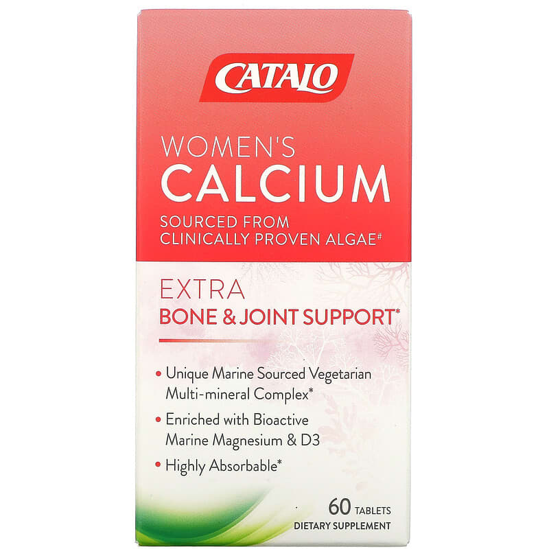 Catalo Naturals Women's Calcium Bone & Joint Support 60 Tablets 810399026839