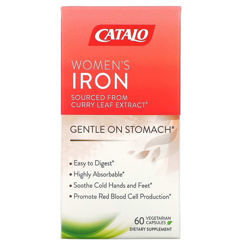 Catalo Naturals Women's Iron 60 Vegetarian Capsules 810399027584