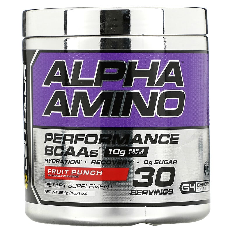 Cellucor Alpha Amino Performance BCAAs Fruit Punch 13.4 oz (381 g) 810390028320