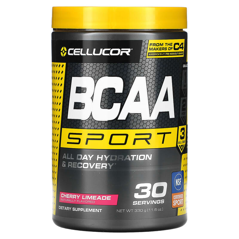 Cellucor BCAA Sport All Day Hydration & Recovery Cherry Limeade 11.6 oz (330 g) 810390029075
