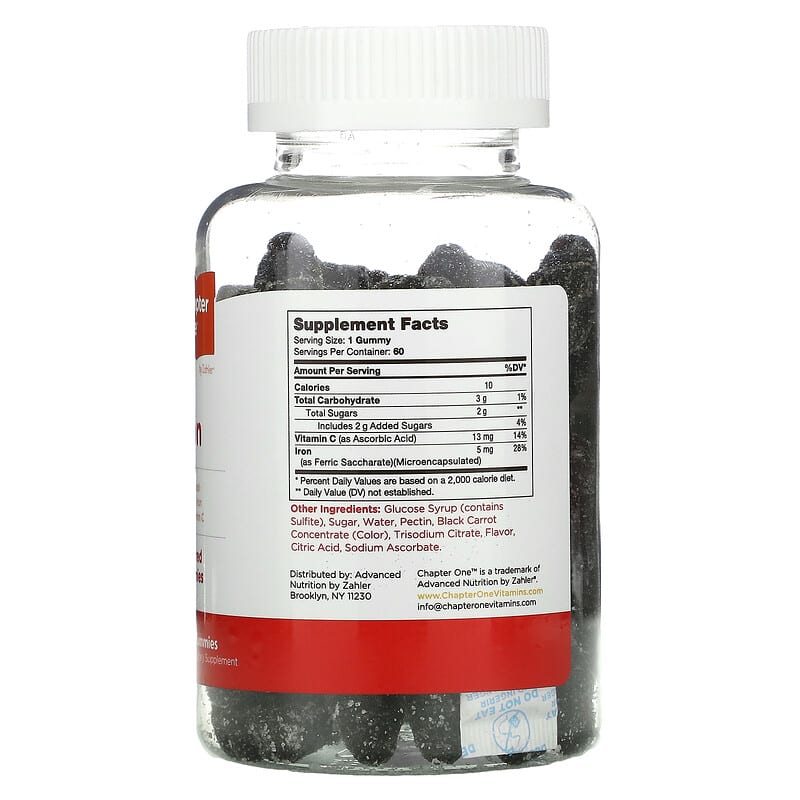 Chapter One, I Is for Iron, Flavored Gummies, 60 Gummies 848998041120