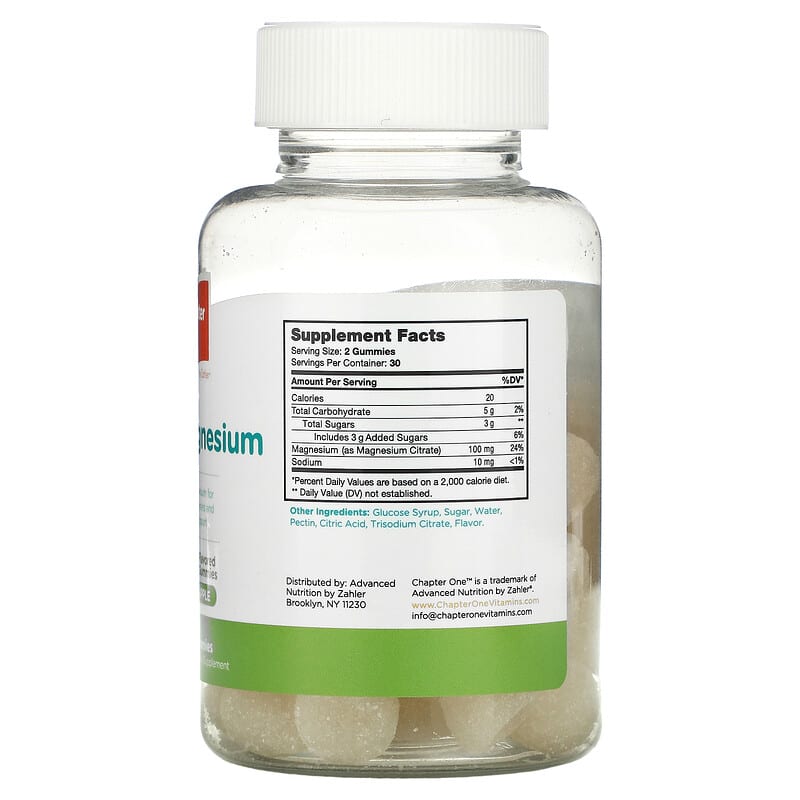 Chapter One, M is for Magnesium, Apple, 60 Gummies 848998041250