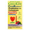 ChildLife ChildBiotics Probiotics with Colostrum Natural Berry 92 Tablets 608274111004