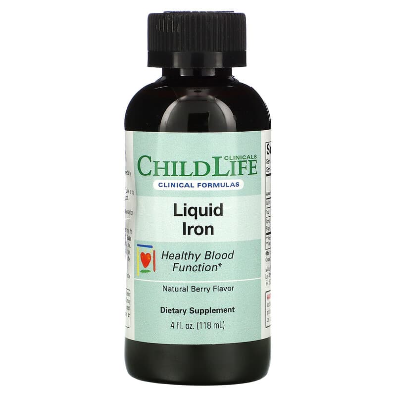 Childlife Clinicals, Liquid Iron, Natural Berry, 4 fl oz (118 ml) 850005307013