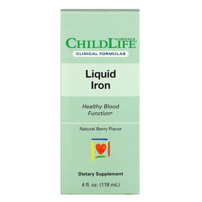 Childlife Clinicals Liquid Iron Natural Berry 4 fl oz (118 ml) 850005307013