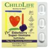 ChildLife Elderberry Super-Immune SoftMelts Natural Berry 27 Tablets 608274110007