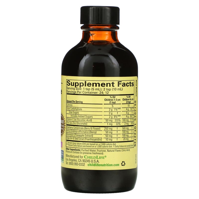 ChildLife, Essentials, Aller-Care, Natural Grape, 4 fl oz (118 ml) 608274104501