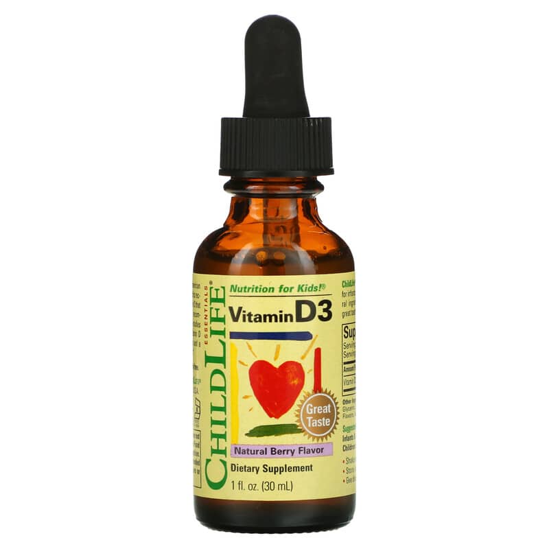 ChildLife Vitamin D3 Natural Berry 1 fl oz (30 ml) 608274109001