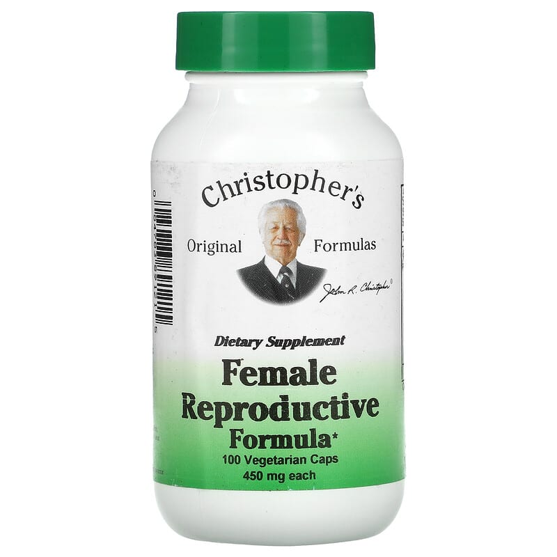 Christopher's Original Formulas Female Reproductive Formula 450 mg 100 Vegetarian Caps 84783891215