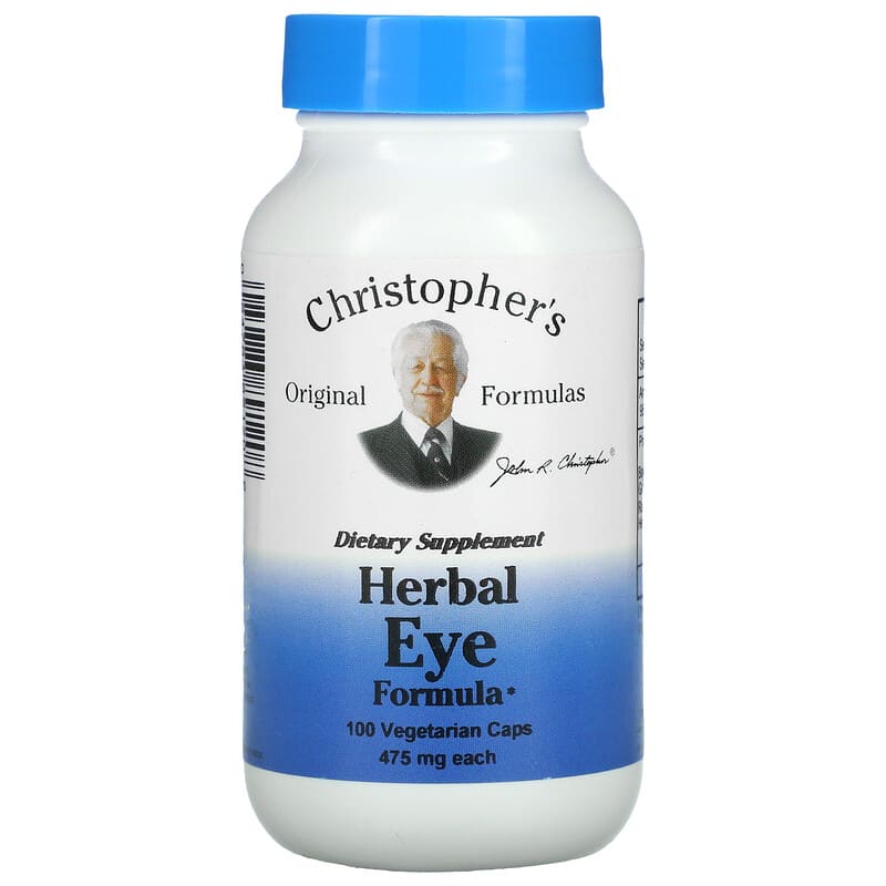 Christopher's Original Formulas Herbal Eye Formula 475 mg 100 Vegetarian Caps 84783891208