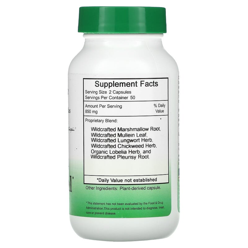 Christopher's Original Formulas, Lung and Bronchial, 425 mg, 100 Vegetarian  Caps 84783891154
