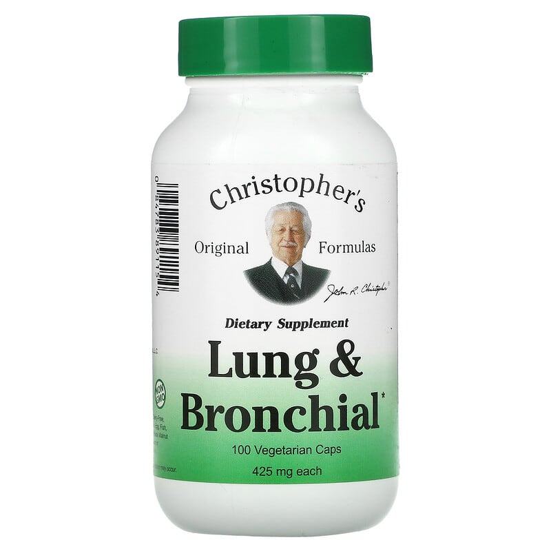 Christopher's Original Formulas Lung and Bronchial 425 mg 100 Vegetarian Caps 84783891154