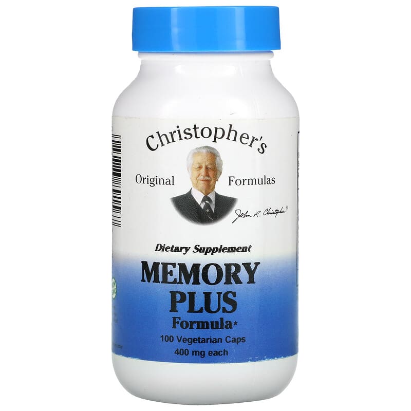 Christopher's Original Formulas Memory Plus Formula 400 mg 100 Vegetarian Caps 84783891567