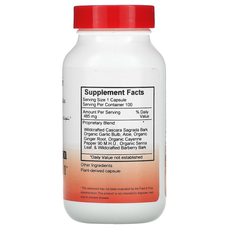 Christopher's Original Formulas, Quick Colon Formula, Part 1, 485 mg, 100 Vegetarian Caps 84783891369