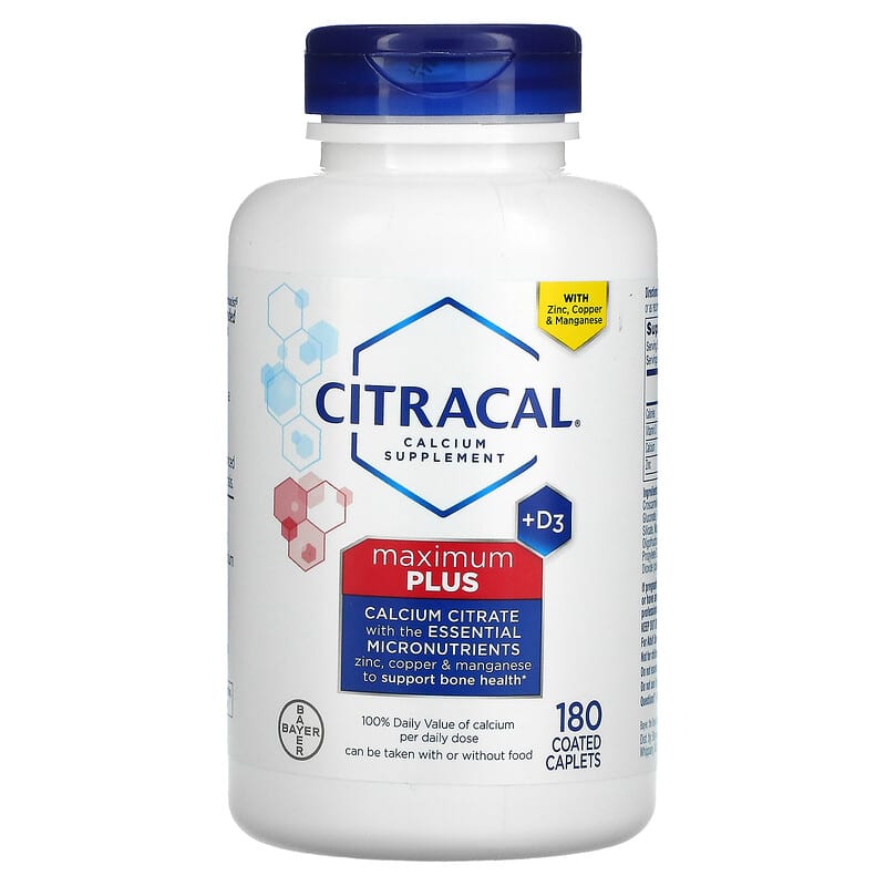Citracal Maximum Plus +D3 180 Coated Caplets 16500535362
