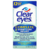 Clear Eyes Complete 7 Symptom Relief Astringent/Lubricant/Redness Reliever Eye Drops 0.5 fl oz (15 ml) 678112659791