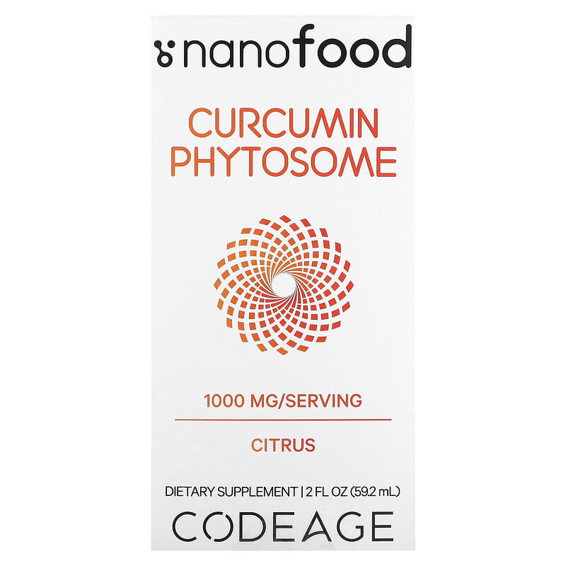 Codeage Curcumin Phytosome Citrus 1,000 mg 2 fl oz (59.2 ml) 850043333418