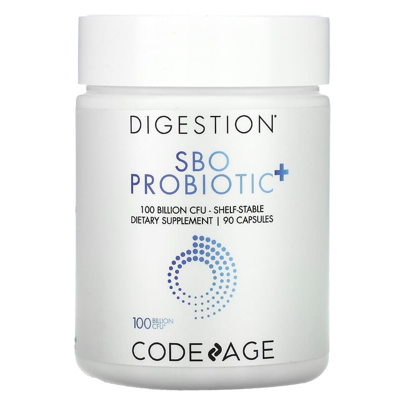 Codeage Digestion SBO Probiotic+ Shelf-Stable 100 Billion CFU 90 Capsules 853919008342