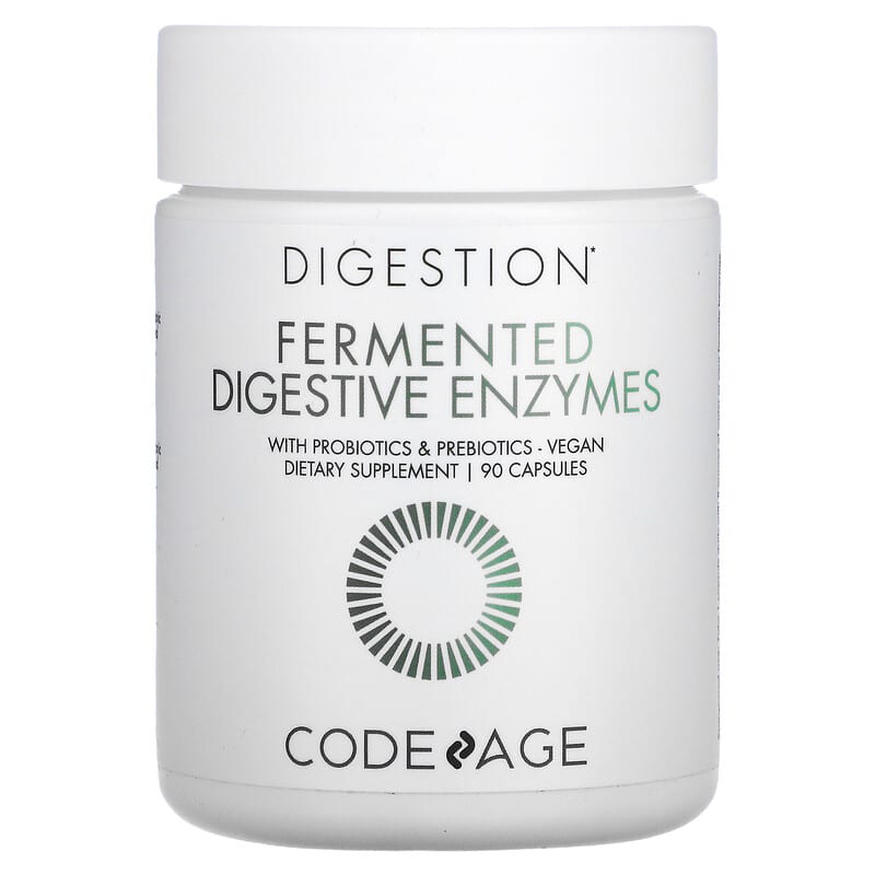 Codeage Fermented Digestive Enzymes with Probiotics & Prebiotics Vegan 90 Capsules 853919008502