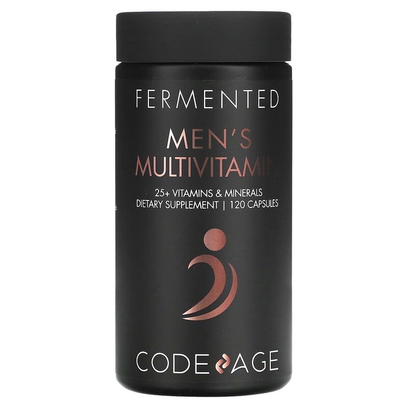 Codeage Fermented Men's Multivitamin 25+ Vitamins Minerals 120 Capsules 853919008519
