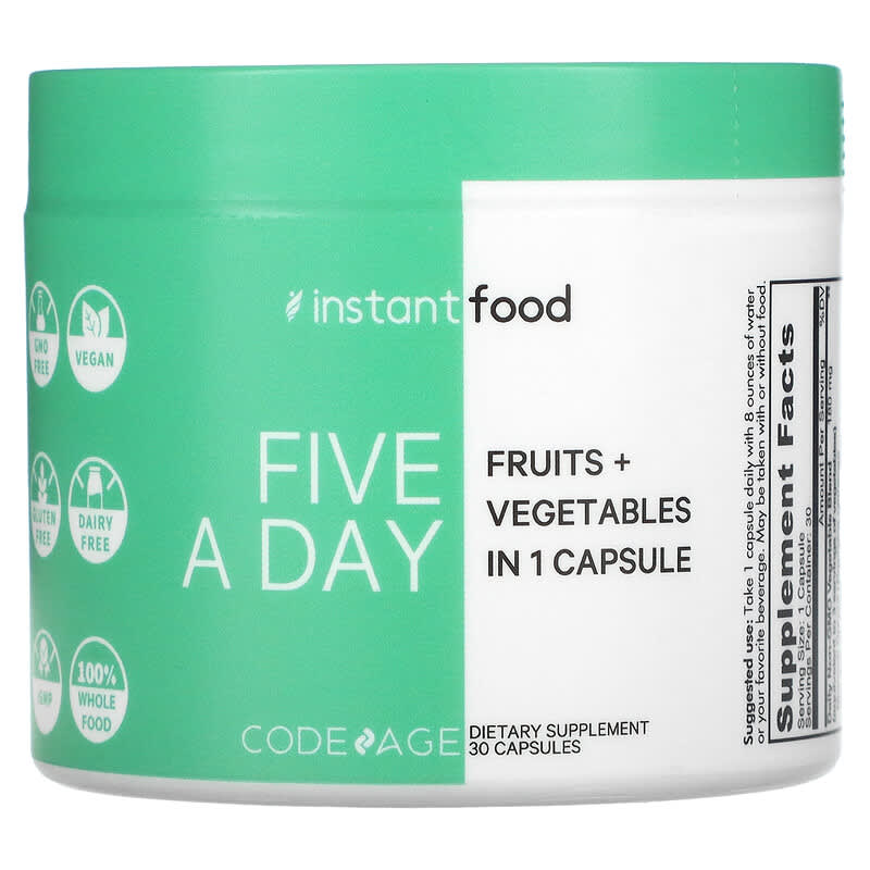 Codeage Five A Day Fruits & Vegetables in 1 Capsule 30 Capsules 850026121520