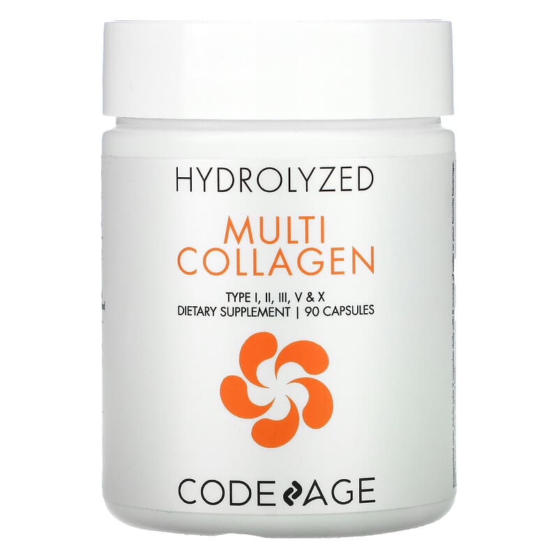 Codeage Hydrolyzed Multi Collagen Type I II III V X 90 Capsules 860507000480