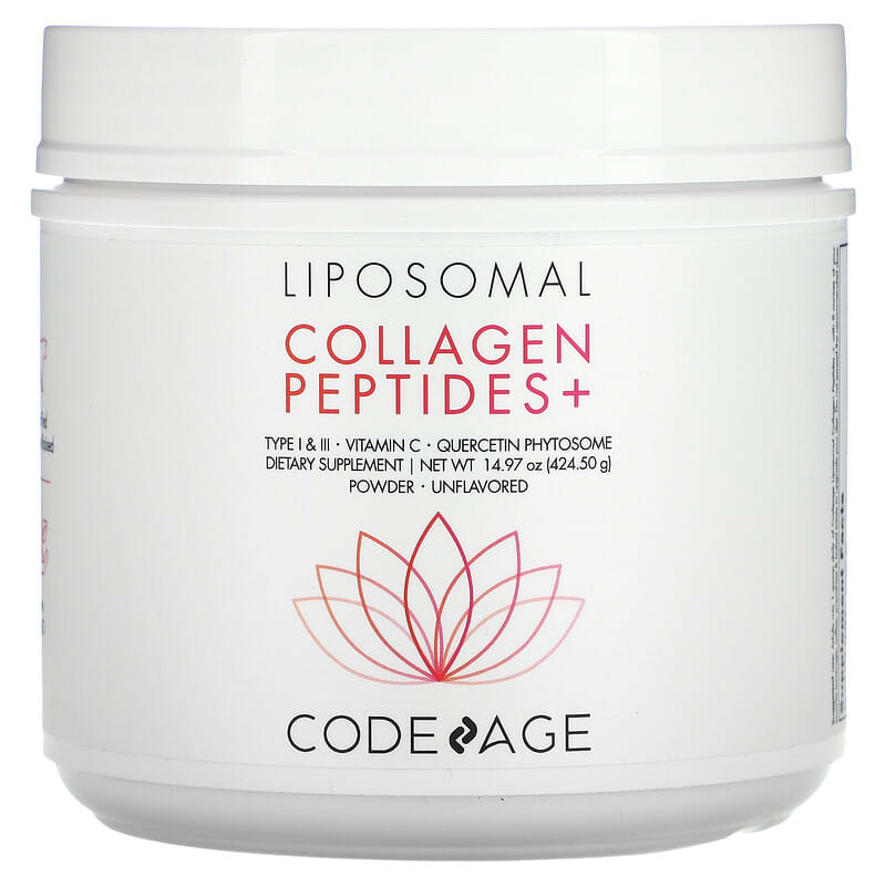 Codeage Liposomal Powder Collagen Peptides+ Unflavored 14.97 oz (424.50 g) 850026121858