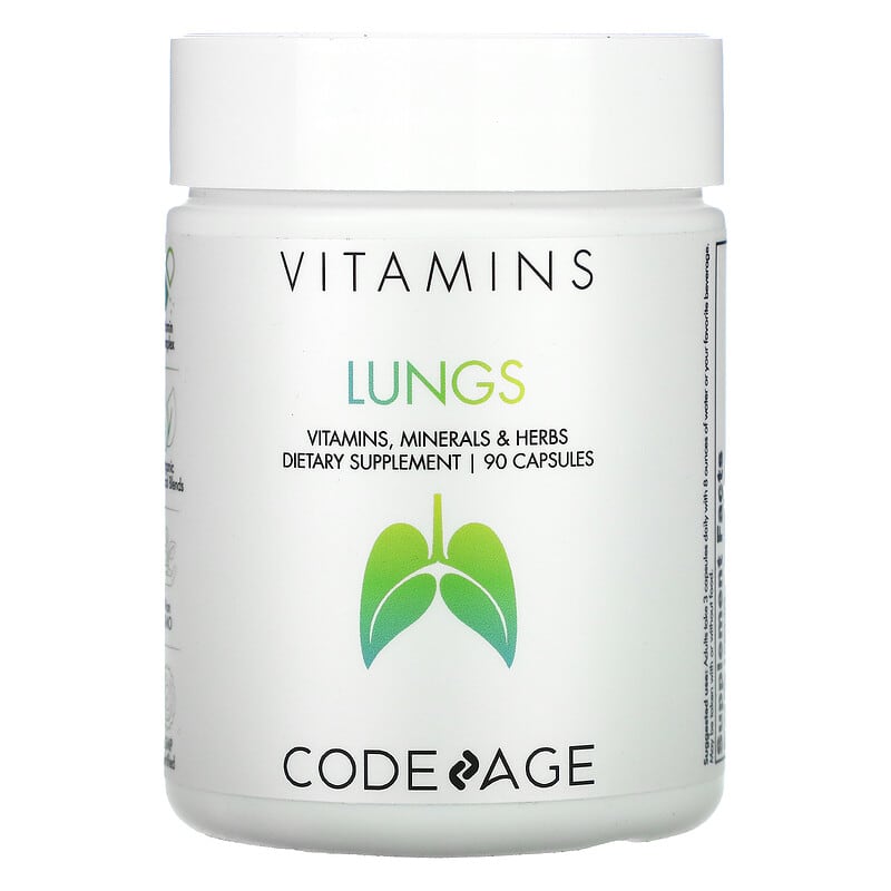 Codeage Vitamins Lungs Minerals Herbs 90 Capsules 853919008755