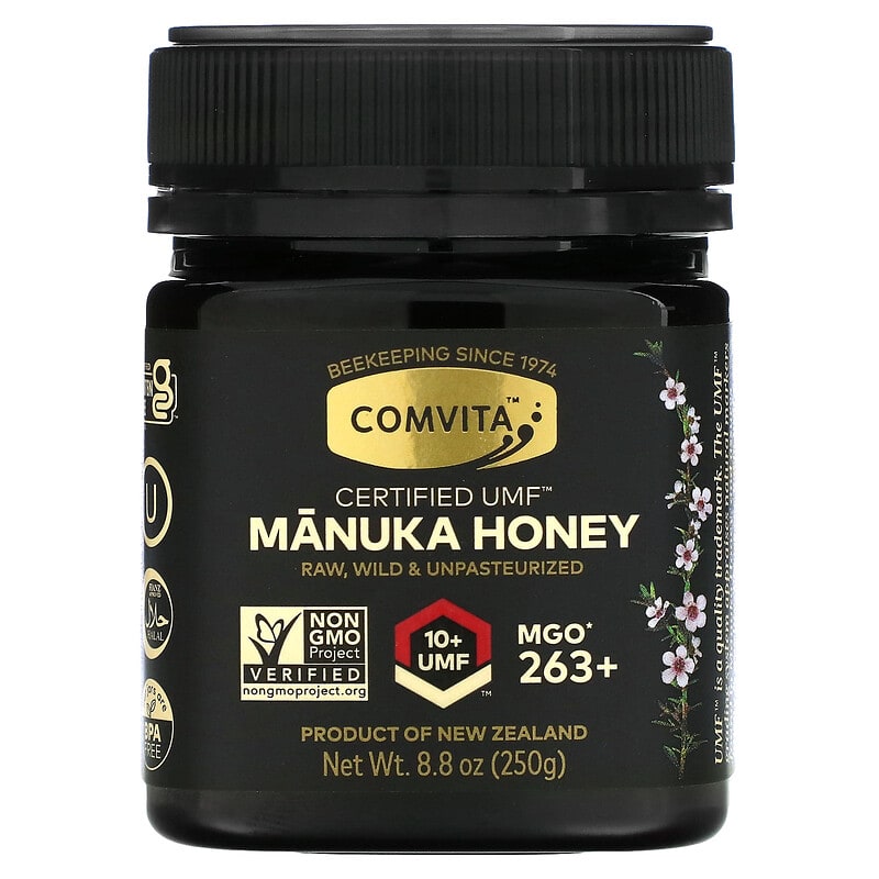 Comvita Raw Manuka Honey Certified UMF 10+ (MGO 263+) 8.8 oz (250 g) 9400501003615