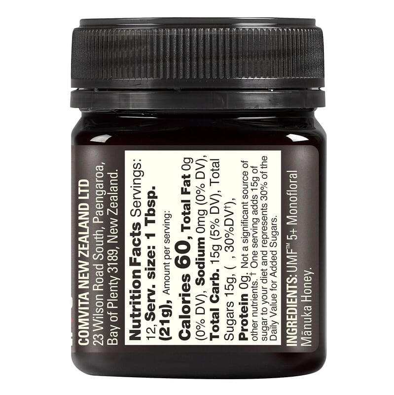 Comvita, Raw Manuka Honey, Certified UMF 5+ (MGO 83+), 8.8 oz (250 g) 9400501001109