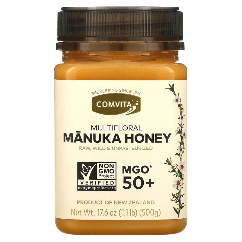 Comvita Raw Multifloral Manuka Honey MGO 50+ 17.6 oz (500 g) 658196000306