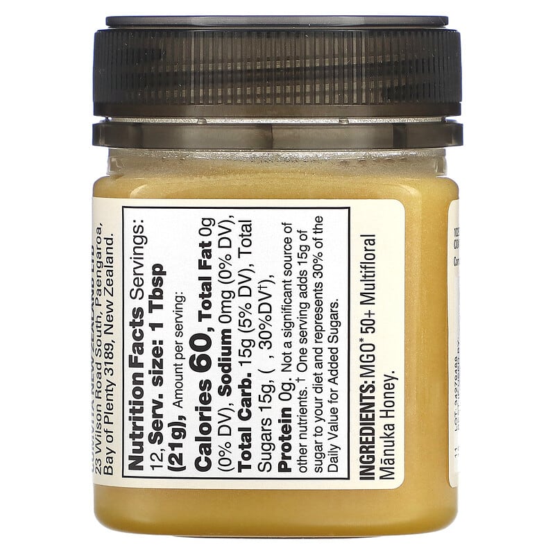 Comvita, Raw, Multifloral Manuka Honey, MGO 50+, 8.8 oz (250 g) 658196000290