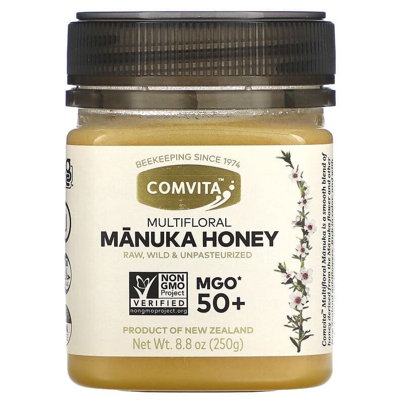 Comvita Raw Multifloral Manuka Honey MGO 50+ 8.8 oz (250 g) 658196000290