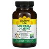 Country Life Chewable L-Lysine with Vitamin D and Elderberry 300 mg 60 Chewable Tablets 15794013204