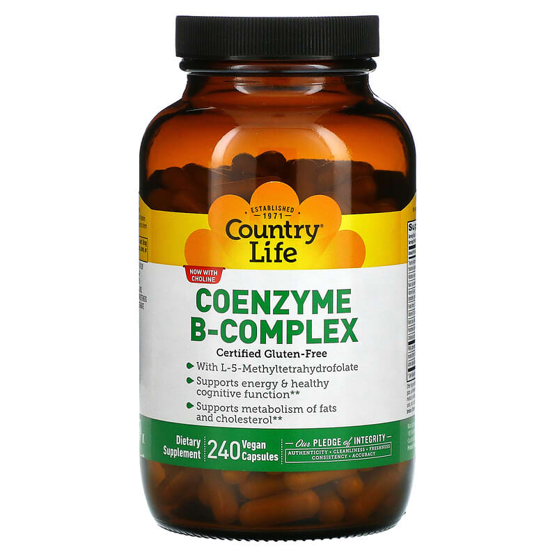 Country Life Coenzyme B-Complex 240 Vegan Capsules 15794064169